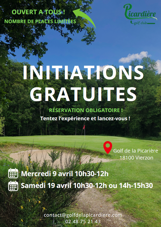 AVRIL : PORTES OUVERTES, TOUS AU GOLF 🏌